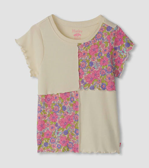 Groovy Flowers Patchwork Tee Groovy Flowers Patchwork Tee