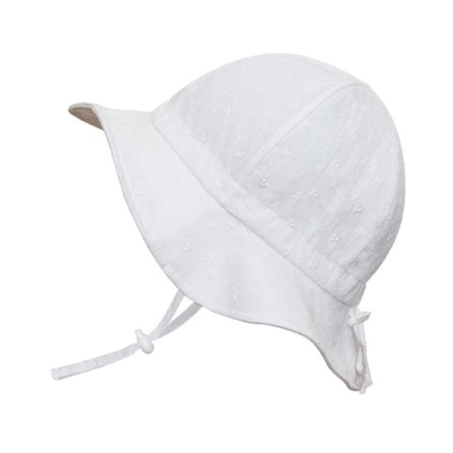 Cotton Floppy Hat- White Eyelet – Kentfield Kids Almonte