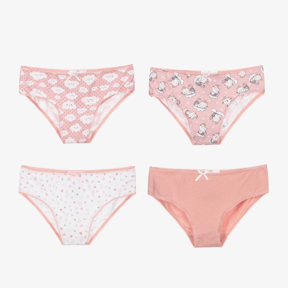 Mayoral - Pink Cotton Knickers (4 Pack)